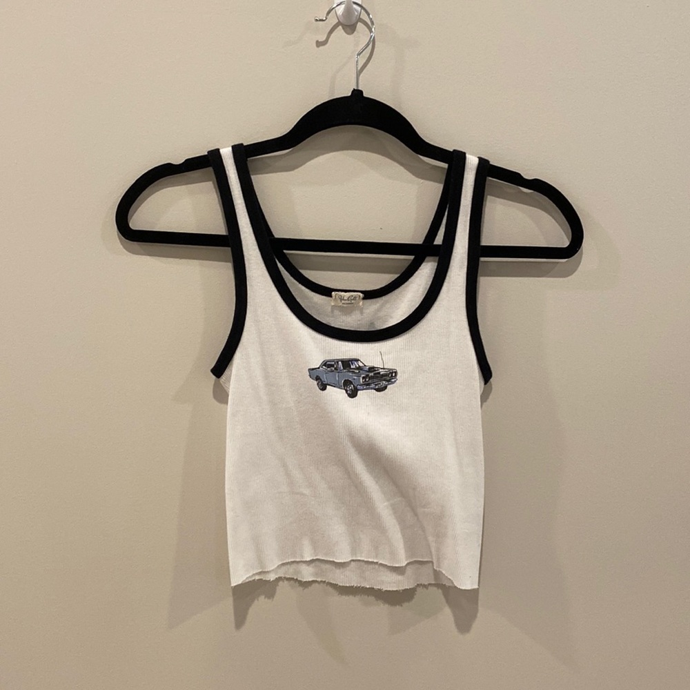 Brandy Melville Motor Tank, Size ONE SIZE FITS ALP, White